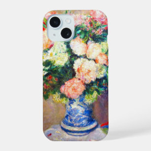 Bouquet of Chrysanthemums and a Japanese Fan iPhone 15 Case