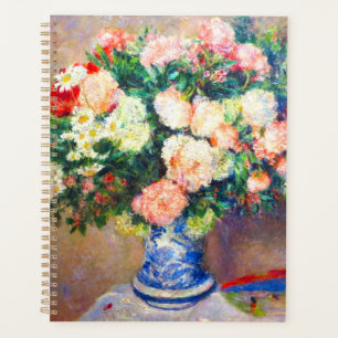 Bouquet of Chrysanthemums and a Japanese Fan Planner