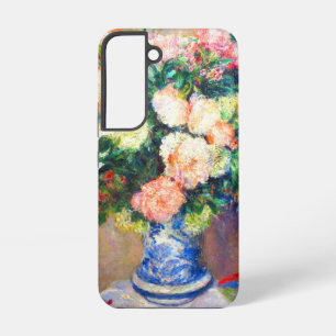Bouquet of Chrysanthemums and a Japanese Fan Samsung Galaxy Case