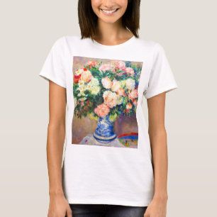 Bouquet of Chrysanthemums and a Japanese Fan T-Shirt