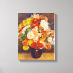 Bouquet of Chrysanthemums by Auguste Renoir Still Canvas Print