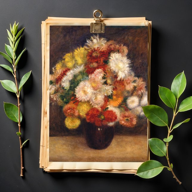 Bouquet of Chrysanthemums  Renoir  Tissue Paper (Creator Uploaded)