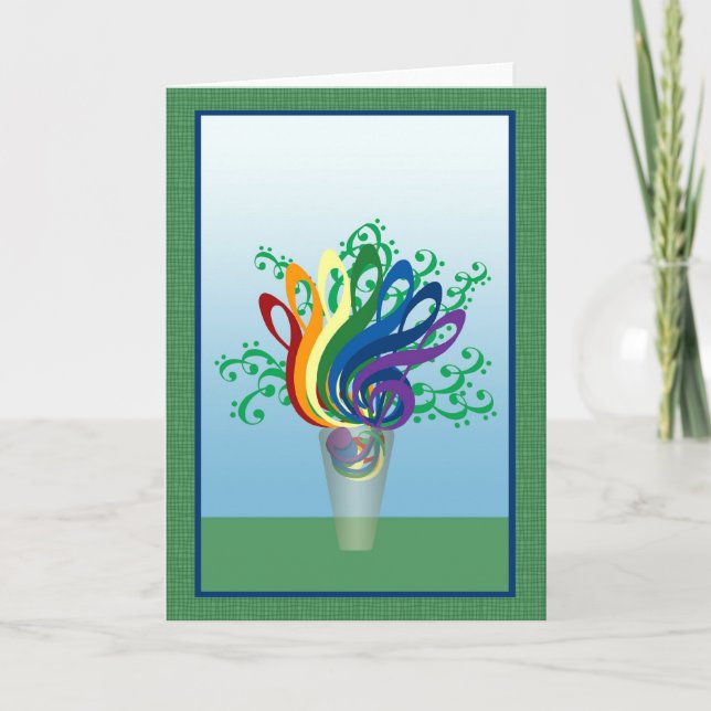 Bouquet of Clefs Card (Front)
