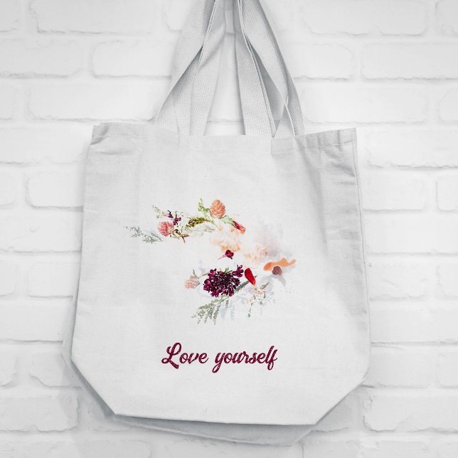 Bouquet of colour flower Tote Bag (Creator Uploaded)