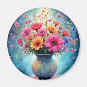 Bouquet of Colourful Flowers Magnet