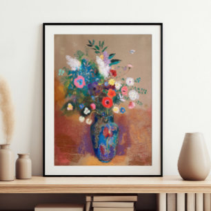 Bouquet of Flowers (1900 - 1905) by Odilon Redon Poster