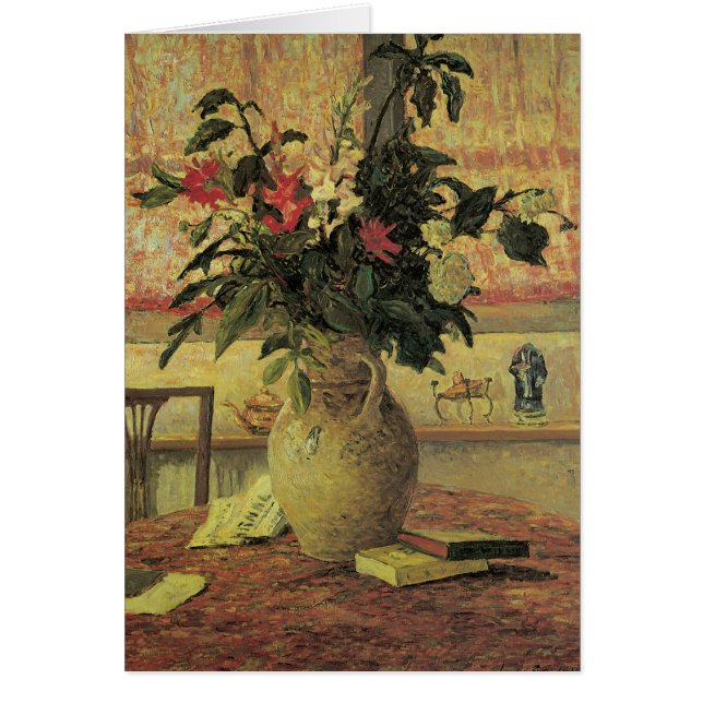 Bouquet of Flowers at Window by Maxine Maufra (Front)