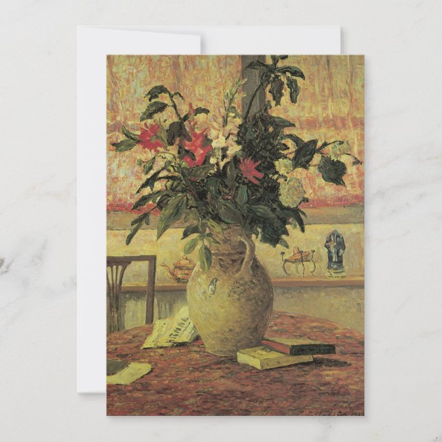 Bouquet of Flowers at Window by Maxine Maufra (Front)