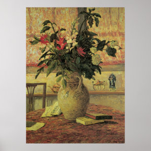 Bouquet of Flowers at Window by Maxine Maufra Poster