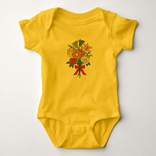 Bouquet of Flowers Baby Bodysuit