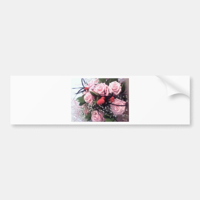 Bouquet of flowers bumper sticker (Front)