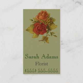 Bouquet of Flowers Business Card
