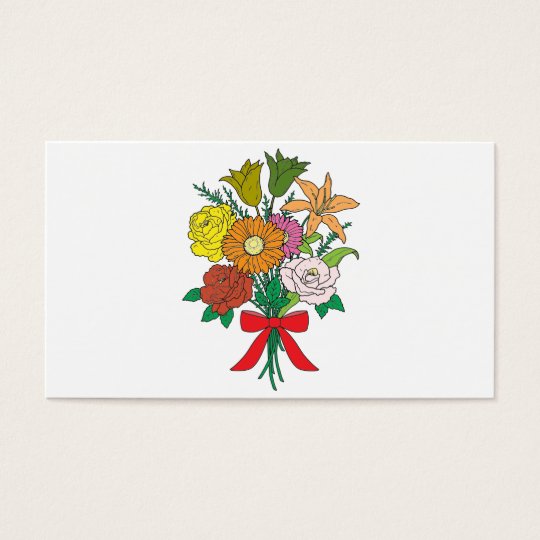 Bouquet of Flowers Business Card