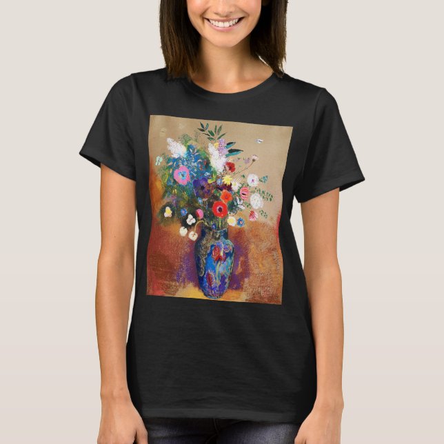 Bouquet of Flowers by Odilon Redon T-Shirt (Front)