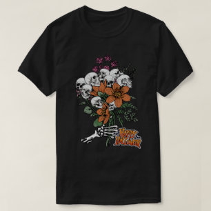 Bouquet of Flowers Happy Halloween T-Shirt
