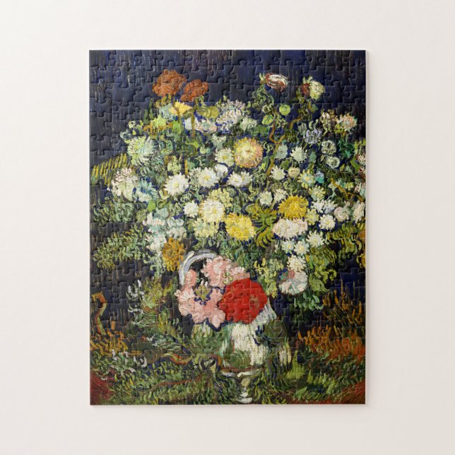 Bouquet of Flowers in a Vase by Vincent Van Gogh  Jigsaw Puzzle (Vertical)