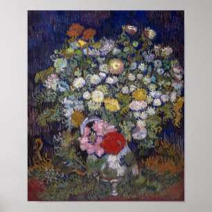 Bouquet of Flowers in a Vase   Van Gogh   Poster