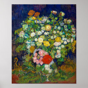 Bouquet of Flowers in a Vase, Van Gogh Poster