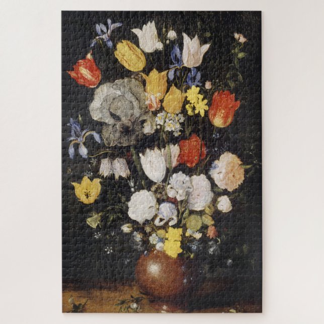 Bouquet of Flowers in an Earthenware Vase (1610)  Jigsaw Puzzle (Vertical)