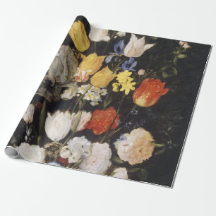 Bouquet of Flowers in an Earthenware Vase (1610) Wrapping Paper
