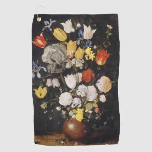 Bouquet of Flowers in an Earthenware Vase  Golf Towel