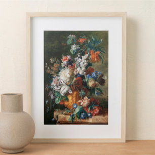 Bouquet of Flowers in an Urn Jan van Huysum Poster