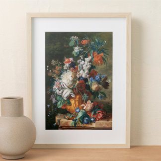 Bouquet of Flowers in an Urn Jan van Huysum Poster