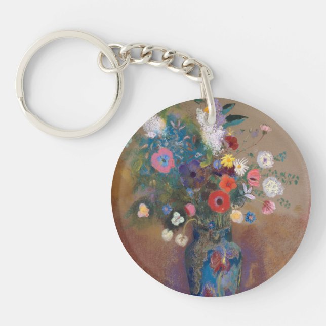 Bouquet of Flowers Key Ring (Front)