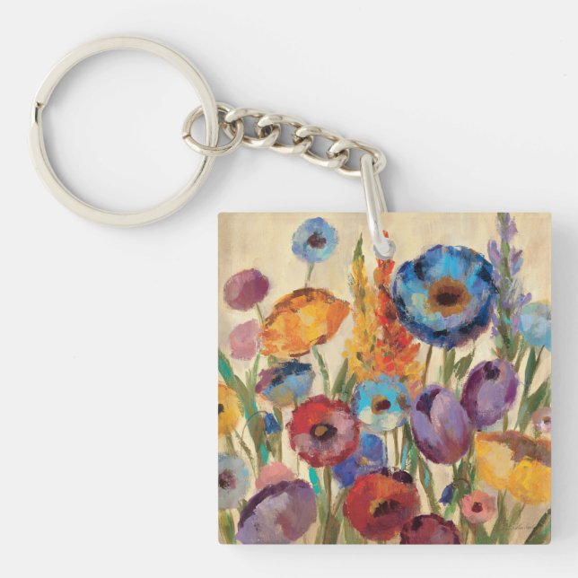 Bouquet of Flowers Key Ring (Front)