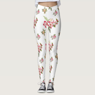 bouquet of flowers leggings