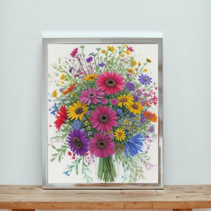 Bouquet of Flowers  Photo Print
