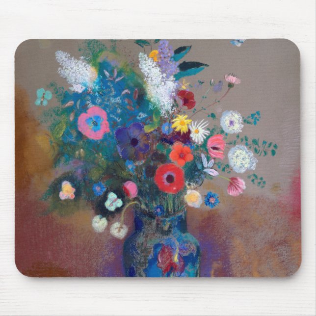 Bouquet of Flowers, Redon Mouse Pad (Front)