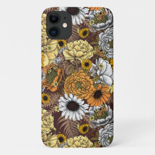 Bouquet of flowers- roses, peonies, daisies ans fe iPhone 11 case