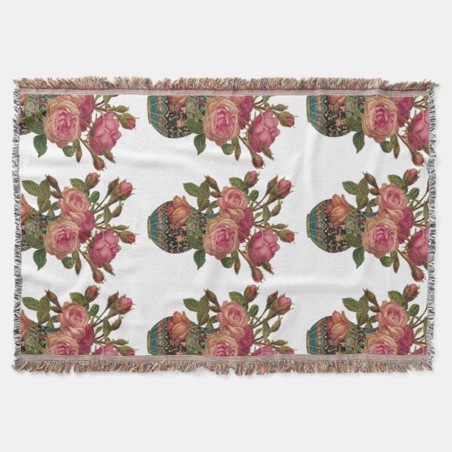 Bouquet of Flowers Throw Blanket (Front)