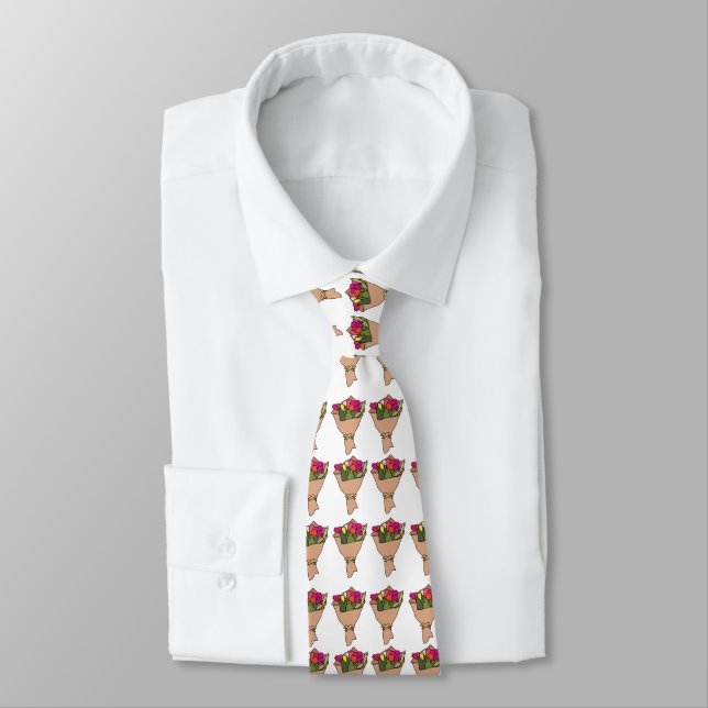 Bouquet Of Flowers Tie (Tied)
