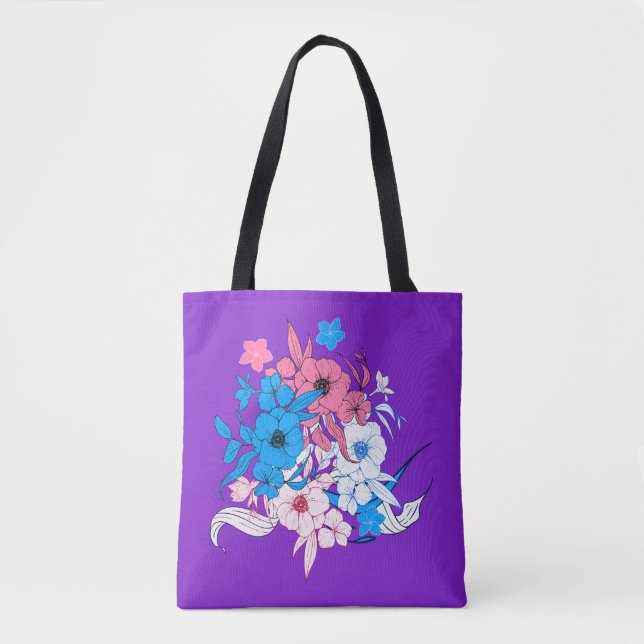 Bouquet of Flowers Tote Bag (Front)