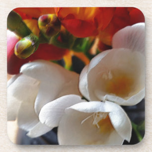 bouquet of freesias coaster