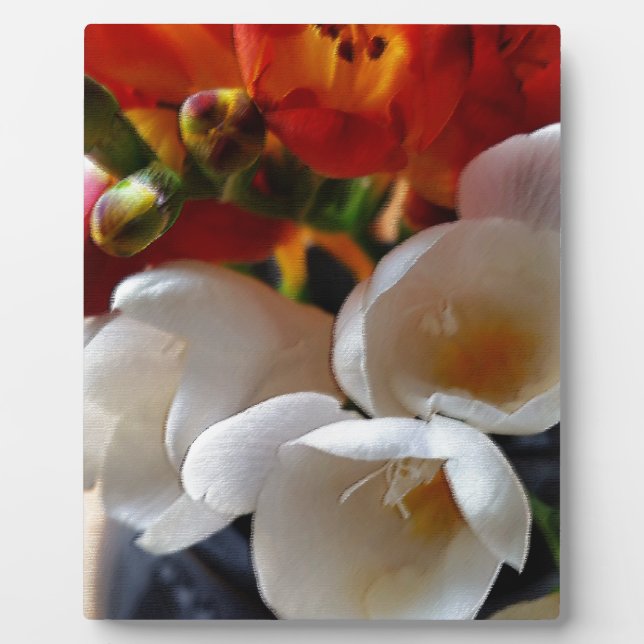 bouquet of freesias plaque (Front)