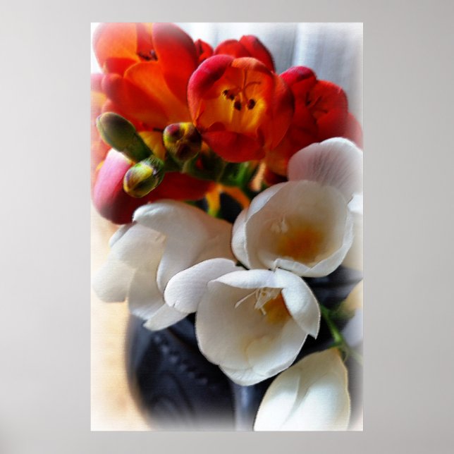 bouquet of freesias poster (Front)