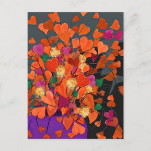 Bouquet of Hearts – Valentine Holiday Postcard