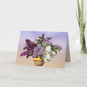 Bouquet of Lilacs Birthday Card