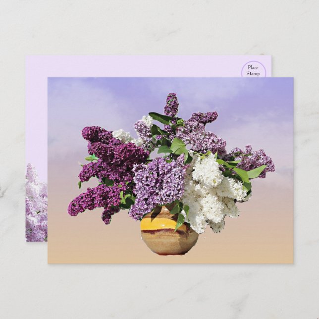 Bouquet of Lilacs Postcard (Front/Back)