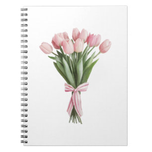 Bouquet of Pink Tulips Notebook