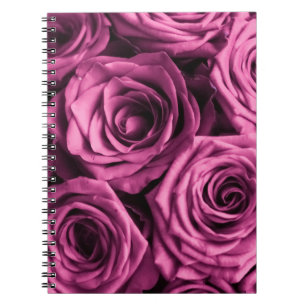 Bouquet of purple roses, flowers floral background notebook