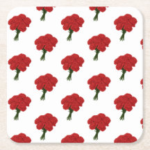 Bouquet of Red Carnations – Elegant Romantic Art