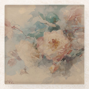 Bouquet of Roses – Franz Bischoff Glass Coaster