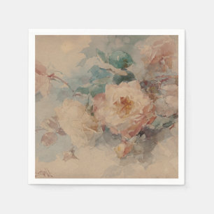 Bouquet of Roses – Franz Bischoff Napkin