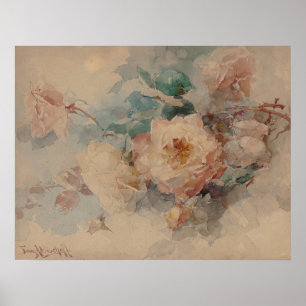 Bouquet of Roses – Franz Bischoff Poster