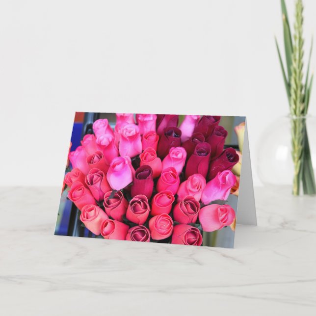 bouquet of roses greeting card (Front)