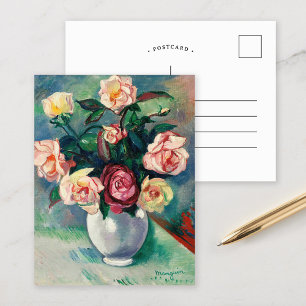Bouquet of Roses   Henri Manguin Postcard
